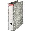 GielleService Raccoglitore ad arco a leva Esselte Cartone Formato Folio Dorso 75 mm Capacità 500 fogli Colore grigio marmorizzato
