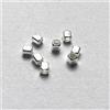 Distanziatore Quadrato Cubo Foro Passante In Argento 925/°°°