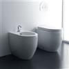 KERASAN Sanitari filo muro Kerasan Flo 56 vaso bidet coprivaso avvolgente