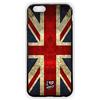 SLIDE Cover TPU Gel Trasparente Morbida Custodia Protettiva, World Collection, Bandiera Inghilterra, iPhone 6 6S