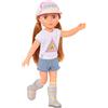 Glitter Girls - Astrid - Bambola Astrid da 36 cm - Braccia e gambe componibili - Capelli rosso chiaro e occhi noiEnsembleti - Completo da campeggio, berretto abbinato e stivali glitterati - 3 anni +