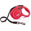 FLEXI GUINZAGLIO FLEXI NEW CLASSIC TG XS CON FETTUCCIA 3 MT ROSSO