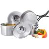 Tatonka, Set di pentole Geschirr Cookset Regular, Argento (Silber), Taglia Unica
