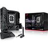 ASUS ROG STRIX Z790-I GAMING WIFI Scheda Madre Gaming Mini-ITX, Intel Z790, LGA1700, DDR5, PCI 5.0, WiFi 6E (802.11ax), Intel 2.5Gb Ethernet, 2xM.2, 2xSATA 6GB/s, Aura Sync RGB, Nero