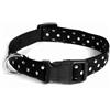 Record Collare nylon pois nero cm 1x20-31