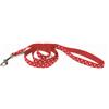 Record Guinzaglio nylon pois rosso cm 1,6x120