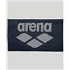 Arena Pool Soft - Telo per piscina in cotone, unisex, adulti, 150 x 90 cm, colore blu marino e grigio