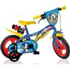 DINO BIKES Bici per Bambini 2-4 Anni Bicicletta 12 Pollici Sonic Con Rotelline Stabilizzatrici - REGISTRATI! SCOPRI ALTRE PROMO