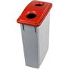 Ristosubito Contenitore per la raccolta differenziata , OFFICE 90 Gettacarte con foro rosso MDL 90 L Modello 102207
