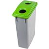 Ristosubito Contenitore per la raccolta differenziata ,OFFICE 90 Gettacarte con foro verde MDL 90 L Modello 102208