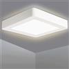 EXTRASTAR Plafoniera LED 18W(=115W), Bianco naturale 4200K 1800LM Lampada da Soffitto per Bagno, Moderni Plafoniera LED Soffitto Quadrata, per Soggiorno Camera da letto Bagno Cucina Balcone Corridoio