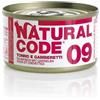 Natural Code 09 Tonno & Gamberetti 85gr umido gatto 24 x 85g
