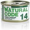 Natural Code 14 Tonno e Verdure 85gr umido gatto 85 g