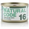Natural Code 16 Carne Bianca di Palamita 85gr umido gatto 85 g