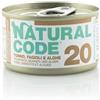 Natural Code 20 Tonno Fagioli Alghe e Riso 85gr umido gatto 85 g