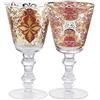 Livellara Milano Calice da Vino 550 ml Vetro, Set da 6, Bicchieri  Particolari per Vino Rosso o Bianco, Tema Margherite, Collezione: Flora :  : Casa e cucina