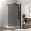 Karag Parete doccia cristallo fumè 8mm h200 walkin profilo nero