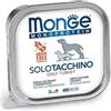 Monge Monoproteico Solo Tacchino Alimento Umido per Cani 12x150gr