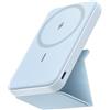 Anker Power Bank Magsafe 5000 mAh con Magsafe 622 Magnetico Senza Fili (MagGo), Powerbank Magnetico Pieghevole con USB-C per iPhone 17 Pro Max/Serie 16-12(Blu)