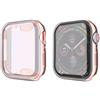 Leishouer Sottile Morbide Cover per Apple Watch 40mm Series 6/5/4/SE, Resistente ai Graffi Custodia Full Protettivo TPU Caso Compatibile per iWatch Series 6/5/4/SE 40mm - Oro rosa