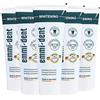 emmi-dent Dentifricio a Ultrasuoni Nature I Ideale per Denti e Gengive Sensibili I Privo di Fluoro, Microplastiche e Nanomateriali I Vegano & Senza Glutine I 5x 75 ml