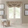 Threadmade Elrene Home Fashions Antonia - Mantovana per Finestra a Cascata con Nappe, Motivo Floreale, 132 x 91,4 cm, Tortora
