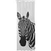 Sealskin Zebra Tenda da Doccia 180x200 cm, PEVA Nero/Bianco