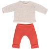 Miniland Vestiti per bambole 38,1 cm maglione lavorato a maglia e trausers - ECO, Made in Spain, qualità, gioco di ruolo, educativo