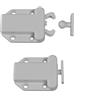 Chiusura Push-to-Open 54x42mm in Plastica Bianca