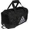 adidas Borsone unisex Defender 4 piccolo, nero/argento metallizzato, taglia unica, borsone Defender 4 piccolo