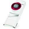 Zyliss E900027 Affettatrice e Grattugia 4 in 1, Plastica, Acciaio Inossidabile, Bianco, Rosso, Tagliaverdure Multifunzionale Mandolino Manuale, Lavabile in Lavastoviglie