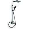 Tamanaco Colonna Doccia Meccanica Tamanaco Serie Black ANGELICA Soffione 23X19CM Nero - CD700175AN