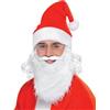 SMIFFYS Kit Babbo Natale, Bianco, con barba, occhiali e cappello con capelli