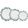 Quid Simetric Stoviglie Porcellana 18 Pezzi - 6 Persone Bianco