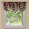 Achim Home Furnishings Ombre Waterfall Valance Burgundy