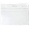 CKB LTD 10x Orizzontale Porta Badge Custodie per Badge in Plastica Identità ID Tasca Sacchetti Portabadge 10 x 8 cm dimensioni inserto 9,8 x 6 cm Carta di Credito Standard Tesserino di Riconoscimento