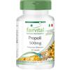 Fairvital | Estratto di Propoli d'Ape 500mg - per 1 mese - standardizzato al 3% di Galangina - 60 capsule - resina naturale d'api