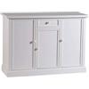 Mar.c.a. Design - Credenza Soggiorno in Legno di Pioppo, Stile Classico Arte Povera Elegante e Funzionale, Mobile Made in Italy