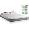 EVERGREENWEB MATERASSI & BEDS EVERGREENWEB - Miglior Materasso Matrimoniale 165x195 Alto 20 cm MEMORY FOAM DISPOSITIVO MEDICO Ortopedico MASSAGGIANTE con Coppia Cuscini Letto, Rivestimento SFODERABILE Lavabile Tessuto ANALLERGICO