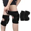 ONTYZZ Ginocchiere Bambini Regolabili Sostegni di Sostegno per Ginocchio per Ragazzi Ragazze con SBR Pad per Ciclismo in Discesa Danza Volleyball Crawling Nero/S