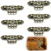 Molyorch 6 Pezzo Anticato Effetto Maniglie, Maniglia Bronzo Decorativa, Maniglia Vintage Classiche, per Armadi D'epoca, Cassetto, Decorazione di Mobili Fai Da Te