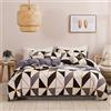 Vgzsyomqib Motivo Geometrico Set Copripiumino Matrimoniale Completo 1 Sacco Copripiumino 200x200 cm e 2 Federe 50x75 cm Copri Piumone Scacchi Righe Parure Biancheria Letto Una Piazza e Mezza Gris Noir