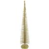 Flair Flower X'Mas 244259GO - Albero di Natale con brillantini, motivo a piramide, in metallo, 80 cm, colore: oro