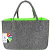 IDEA HOME LEVIATAN Borsa Shopper in Feltro | Grande 30 Litri | Multifunzionale | Borsa Della Spesa XXL | Cesto Pieghevole | Borsa per Legna da Ardere | Cesto per Abigliamento | Borsa per Giocattoli | Calce