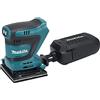 Makita DBO480RTJ - Levigatrice per finitura LXT agli ioni di litio da 18 V, completa di 2 batterie da 5,0 Ah e caricabatterie forniti in una custodia Makpac