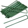 Ceboic 20 Pezzi Picchetti a Forma di U, Verde Giardino Zincato Antiruggine in Acciaio per Fissaggio Recinzione, Telo Pacciamatura, Reti ed Erba Sintetica