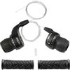 MEGHNA Lever Twist Shifter 3 * 6/7 18 21 Velocità con Impugnatura della Bicicletta Mountain Bike Cambio di Marcia (3 * 7 velocità)