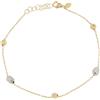 Gioielleria Lucchese Oro Bracciale Donna Oro Giallo Bianco GL100712