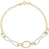 Gioielleria Lucchese Oro Bracciale Donna Oro Giallo Bianco GL100715