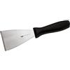 Paderno Spatola Triangolare professionale/Raschietto tagliapasta con manico, lama in acciaio inox, manico in polipropilene, 12 cm x 4 cm